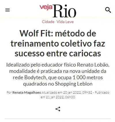 Wolffit na Veja Rio