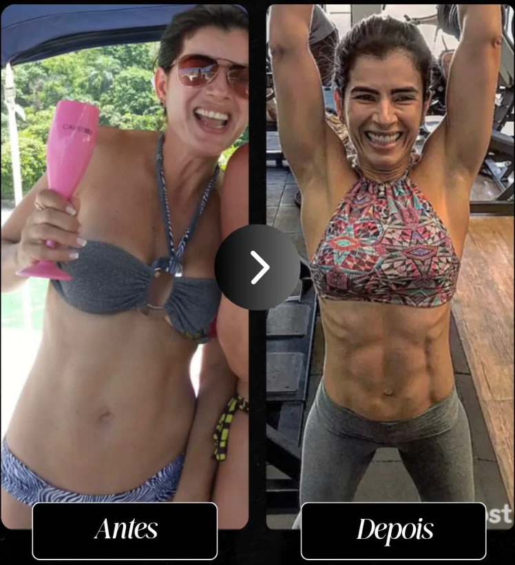 Antes e depois de aluna do Wolffit, 2 de 8